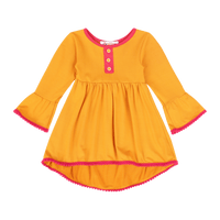 Infant Vestito Pom-pom Tunic Dress – Multicultural Cotton Toddler Outfit