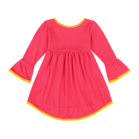Infant Vestito Pom-pom Tunic Dress – Multicultural Cotton Toddler Outfit