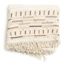 Unah Brown Hand Embroidered Organic Cotton Artisanal Throw