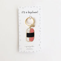 Spam Musubi Enamel Keychain - Cultr. by Created for Culture asianowned aapimarketplace asianownedkids asianownedkidsproducts asianownedbrands