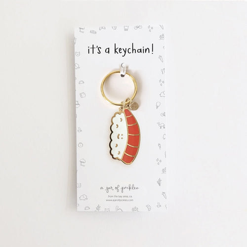 Sushi Enamel Keychain - Cultr. by Created for Culture asianowned aapimarketplace asianownedkids asianownedkidsproducts asianownedbrands