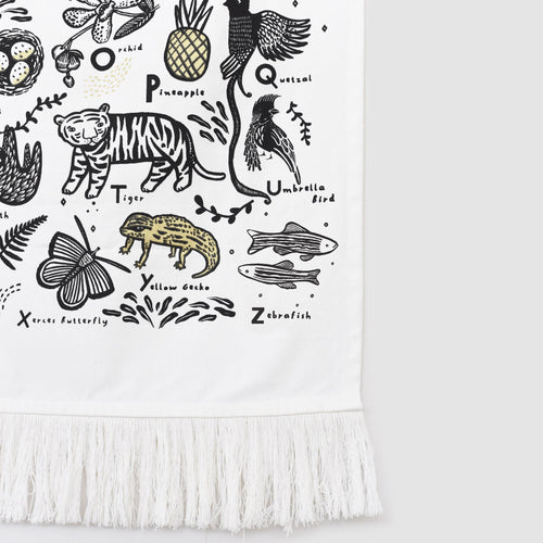 Jungle Alphabet Tapestry - Cultr. by Created for Culture asianowned aapimarketplace asianownedkids asianownedkidsproducts asianownedbrands