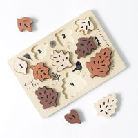 Wooden Tray Puzzle - Count to 10 Leaves - Cultr. by Created for Culture asianowned aapimarketplace asianownedkids asianownedkidsproducts asianownedbrands