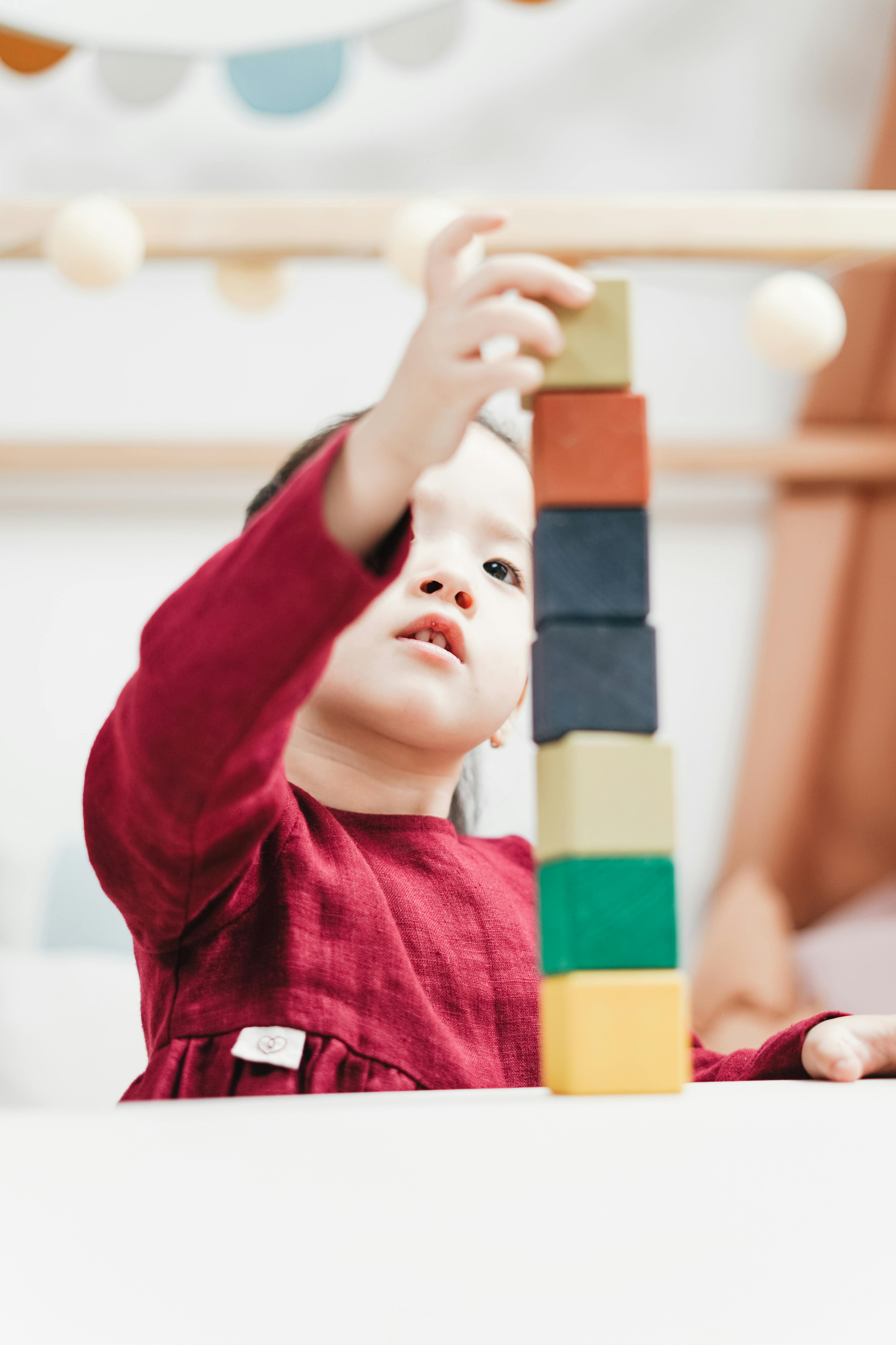 Rainbow Wooden Stacking Blocks