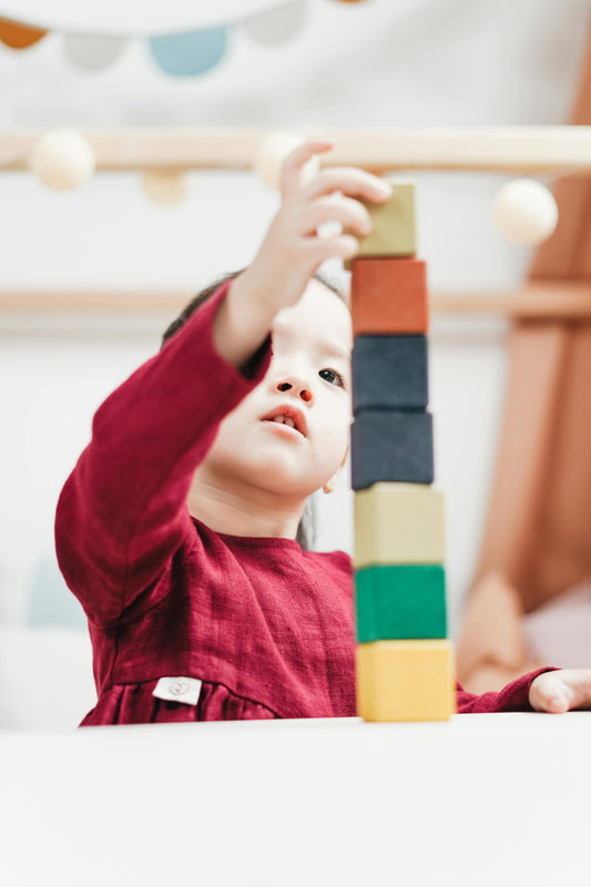 Rainbow Wooden Stacking Blocks
