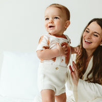 KNIT SUSPENDER BLOOMERS | CLOUD