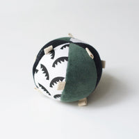 Taggy Ball with Rattle - Jungle Leaves - Cultr. by Created for Culture asianowned aapimarketplace asianownedkids asianownedkidsproducts asianownedbrands