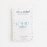 Let's Get Boba Vinyl Sticker - Cultr. by Created for Culture asianowned aapimarketplace asianownedkids asianownedkidsproducts asianownedbrands