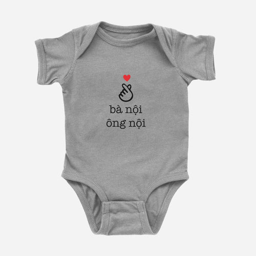 Love Grandma & Grandpa Vietnamese Onesie (Paternal)