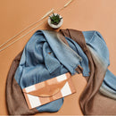 Melo Gold Mulberry Silk Shibori Hand Crafted Zero Waste Pouch