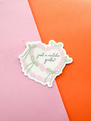Just A Matcha Girlie Vinyl Sticker
