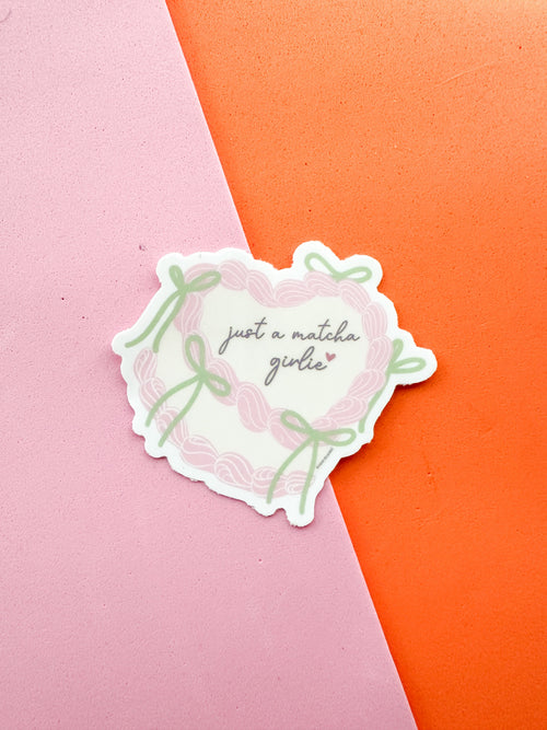 Just A Matcha Girlie Vinyl Sticker