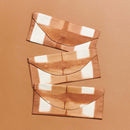 Melo Gold Mulberry Silk Shibori Hand Crafted Envelope Pouch