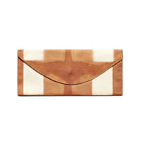 Melo Gold Mulberry Silk Shibori Hand Crafted Envelope Pouch