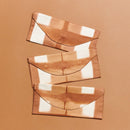 Melo Gold Mulberry Silk Shibori Hand Crafted Zero Waste Pouch