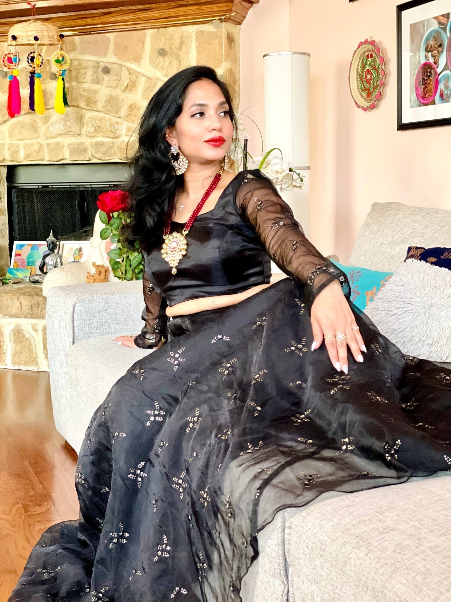Midnight Rhapsody lehenga set