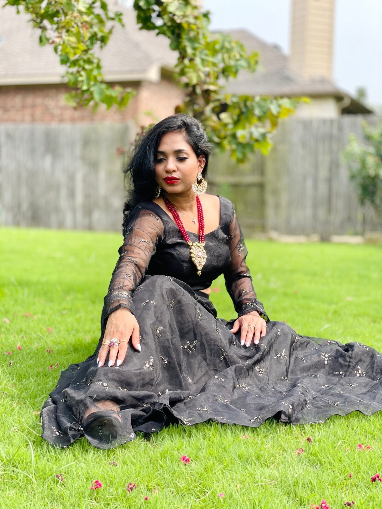 Midnight Rhapsody lehenga set