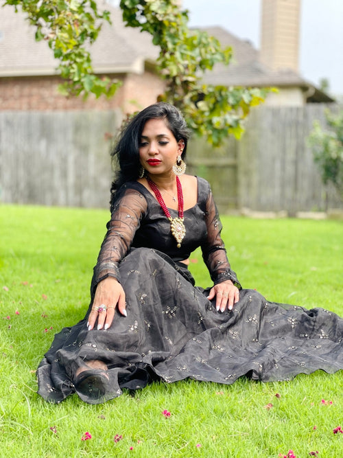 Midnight Rhapsody lehenga set
