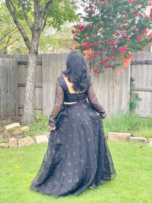 Midnight Rhapsody lehenga set