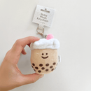 Mini Boba Milk Tea Bag Charm Plushie Keychain - Cultr. by Created for Culture asianowned aapimarketplace asianownedkids asianownedkidsproducts asianownedbrands