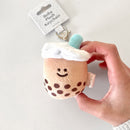 Mini Boba Milk Tea Bag Charm Plushie Keychain - Cultr. by Created for Culture asianowned aapimarketplace asianownedkids asianownedkidsproducts asianownedbrands