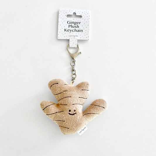 Mini Ginger Vegetable Bag Charm Plushie Keychain
