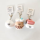 Mini Boba Milk Tea Bag Charm Plushie Keychain - Cultr. by Created for Culture asianowned aapimarketplace asianownedkids asianownedkidsproducts asianownedbrands
