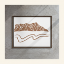 Minimalist Diamond Head Crater Framed Canvas Hero