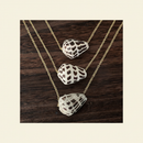 Minimalist Floating Hebrew Cone Shell Necklace Hero