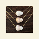 Minimalist Floating Pastel Cone Shell Necklace Hero