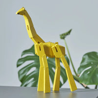 Morphits® Modern Wooden Giraffe Decor – Interactive Puzzle & Art Piece