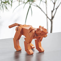 Morphits® Modern Wooden Tiger Decor – Interactive Puzzle & Art Piece