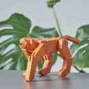 Morphits® Modern Wooden Tiger Decor – Interactive Puzzle & Art Piece