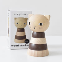 Wood Stacker - Cat - Cultr. by Created for Culture asianowned aapimarketplace asianownedkids asianownedkidsproducts asianownedbrands