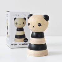 Wood Stacker - Panda - Cultr. by Created for Culture asianowned aapimarketplace asianownedkids asianownedkidsproducts asianownedbrands