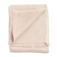 Soya Green Hand Woven Linen Scarf
