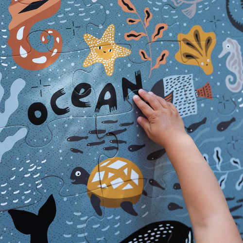 Ocean Life Floor Puzzle - Cultr. by Created for Culture asianowned aapimarketplace asianownedkids asianownedkidsproducts asianownedbrands