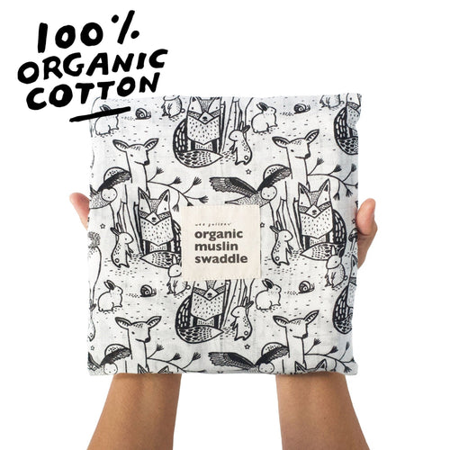 Organic Muslin Swaddle - Forest - Cultr. by Created for Culture asianowned aapimarketplace asianownedkids asianownedkidsproducts asianownedbrands
