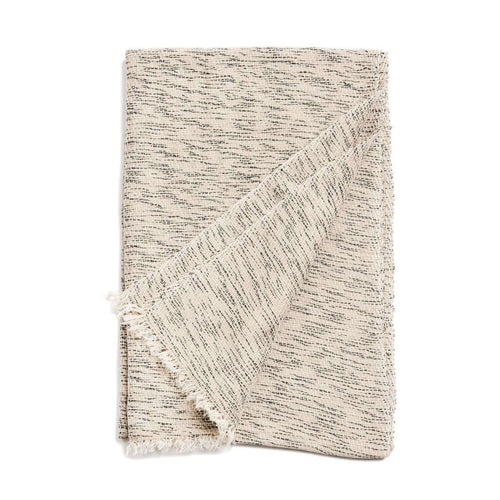 Forest Night Handwoven Neutral Cashmere Merino Scarf