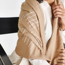 Maple Beige Handwoven Hand Embroidered Classic Scarf