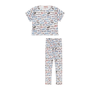 Paises Leggings Set for Kids | Vibrant Multicultural Print