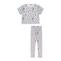 Paises Leggings Set for Kids | Vibrant Multicultural Print