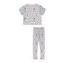 Paises Leggings Set for Kids | Vibrant Multicultural Print