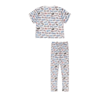 Paises Leggings Set for Kids | Vibrant Multicultural Print