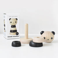 Wood Stacker - Panda - Cultr. by Created for Culture asianowned aapimarketplace asianownedkids asianownedkidsproducts asianownedbrands