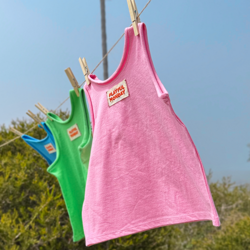 ☀️ Organic Play Tank - Pink