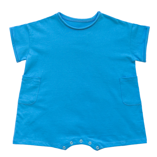 ☀️ Organic Play Suit - Blue