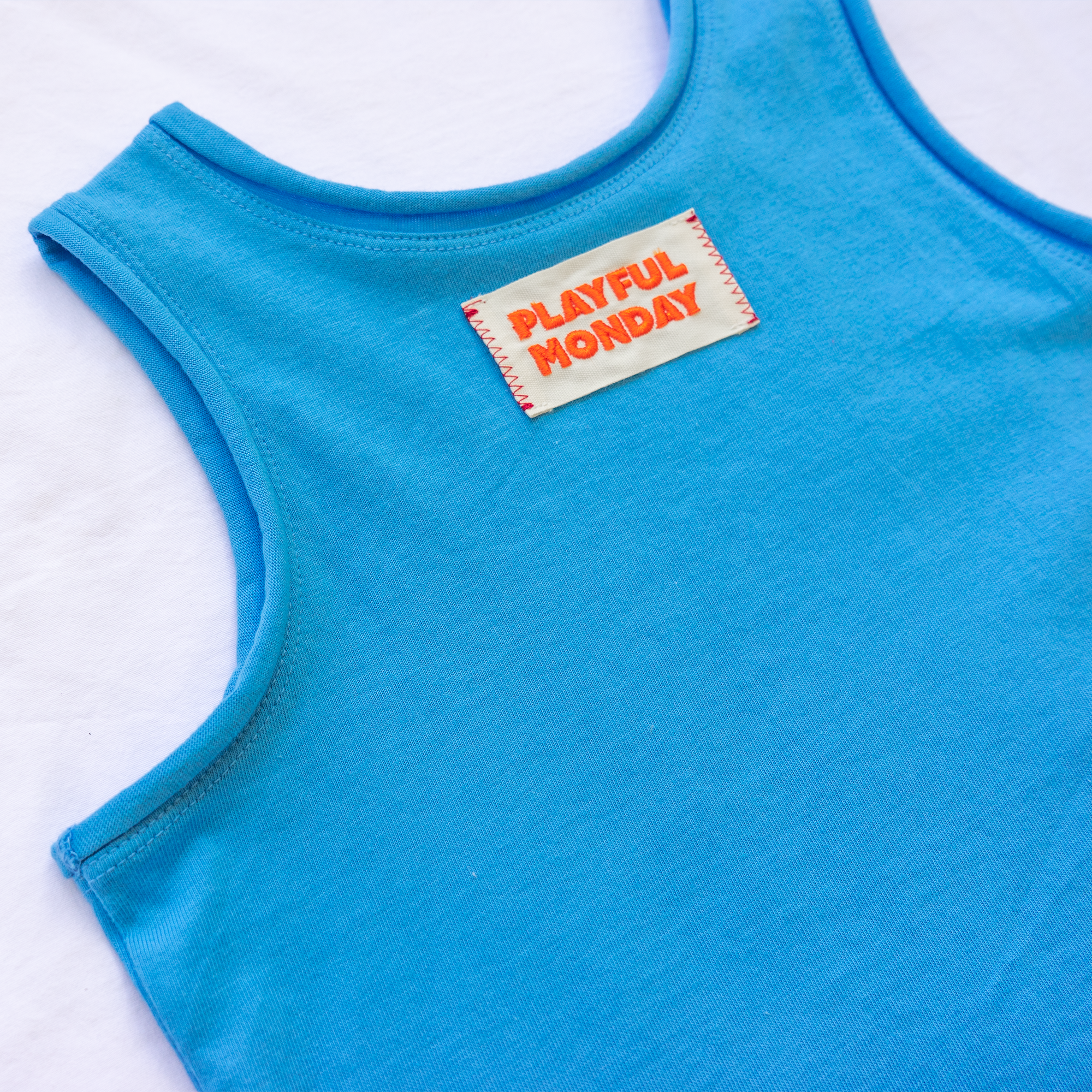 ☀️ Organic Play Tank - Blue