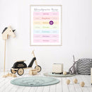 Bilingual Weekdays Poster • Gujarati | Hindi
