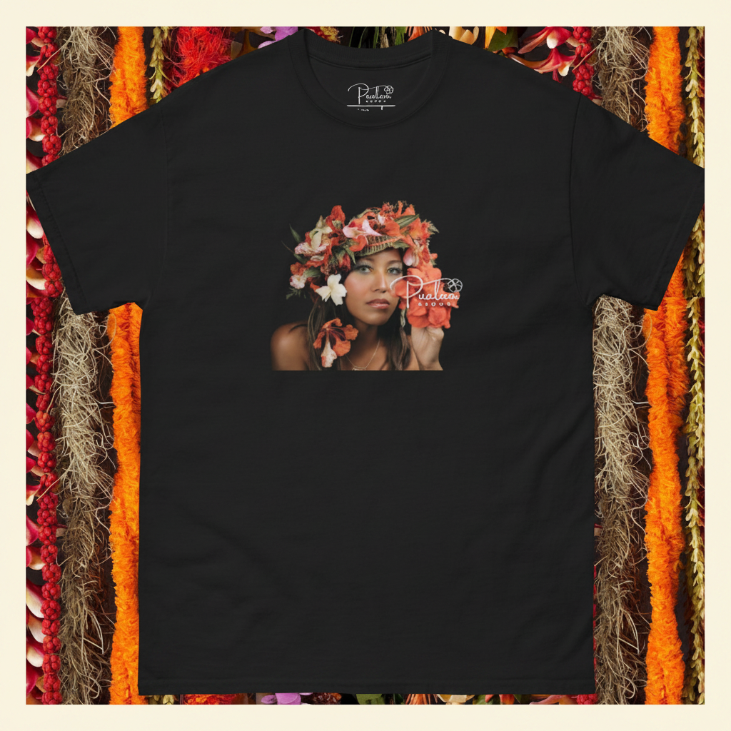 Pualani Crown Island Girl Tee (100% Organic Cotton)